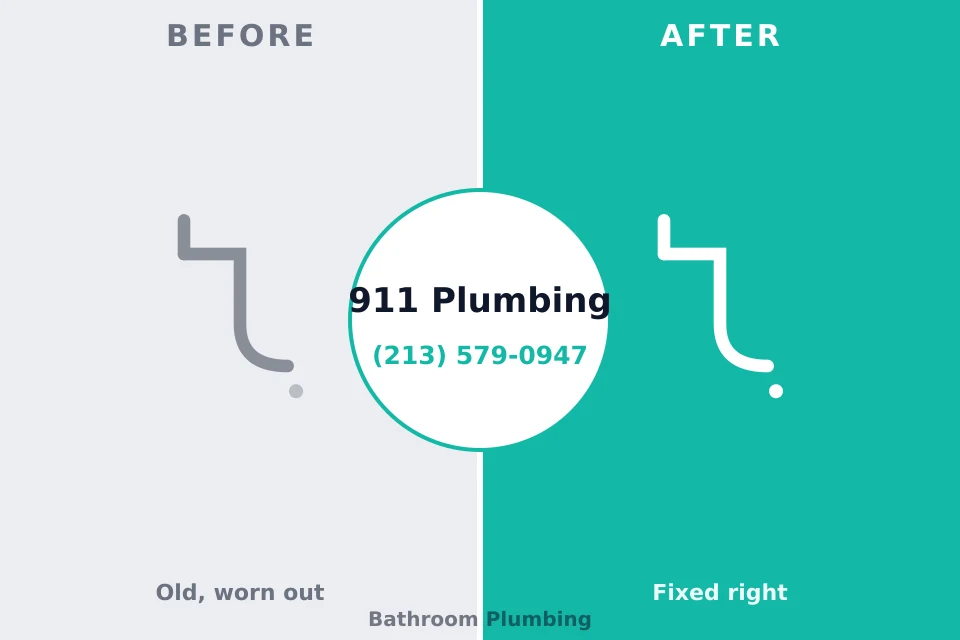 Before and after: plumbing company Six Mile Run, NJ